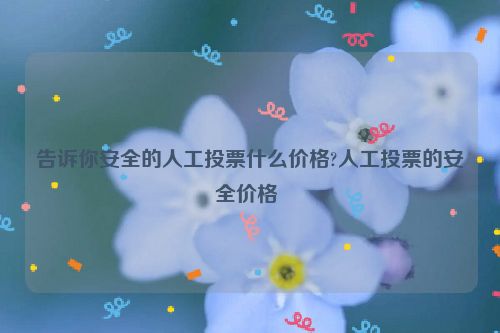 告诉你安全的人工投票什么价格?人工投票的安全价格 