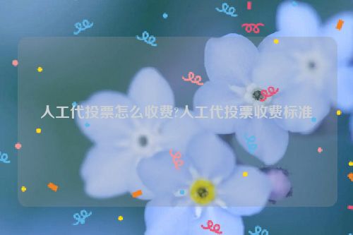 人工代投票怎么收费?人工代投票收费标准