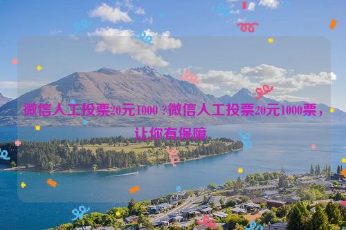 微信人工投票20元1000 ?微信人工投票20元1000票，让你有保障 